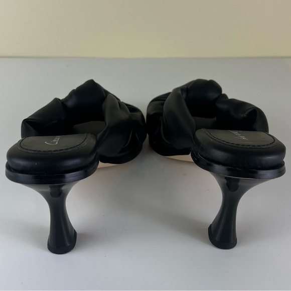 NEW CIRCUS SAM EDELMAN BLACK FAUX LEATHER SANDALS - Picture 5 of 12